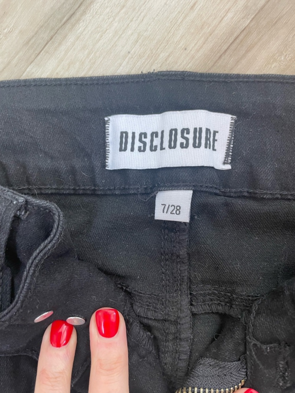 Black Women's Bootcut Jeans size 28 - Picture 2 of 3